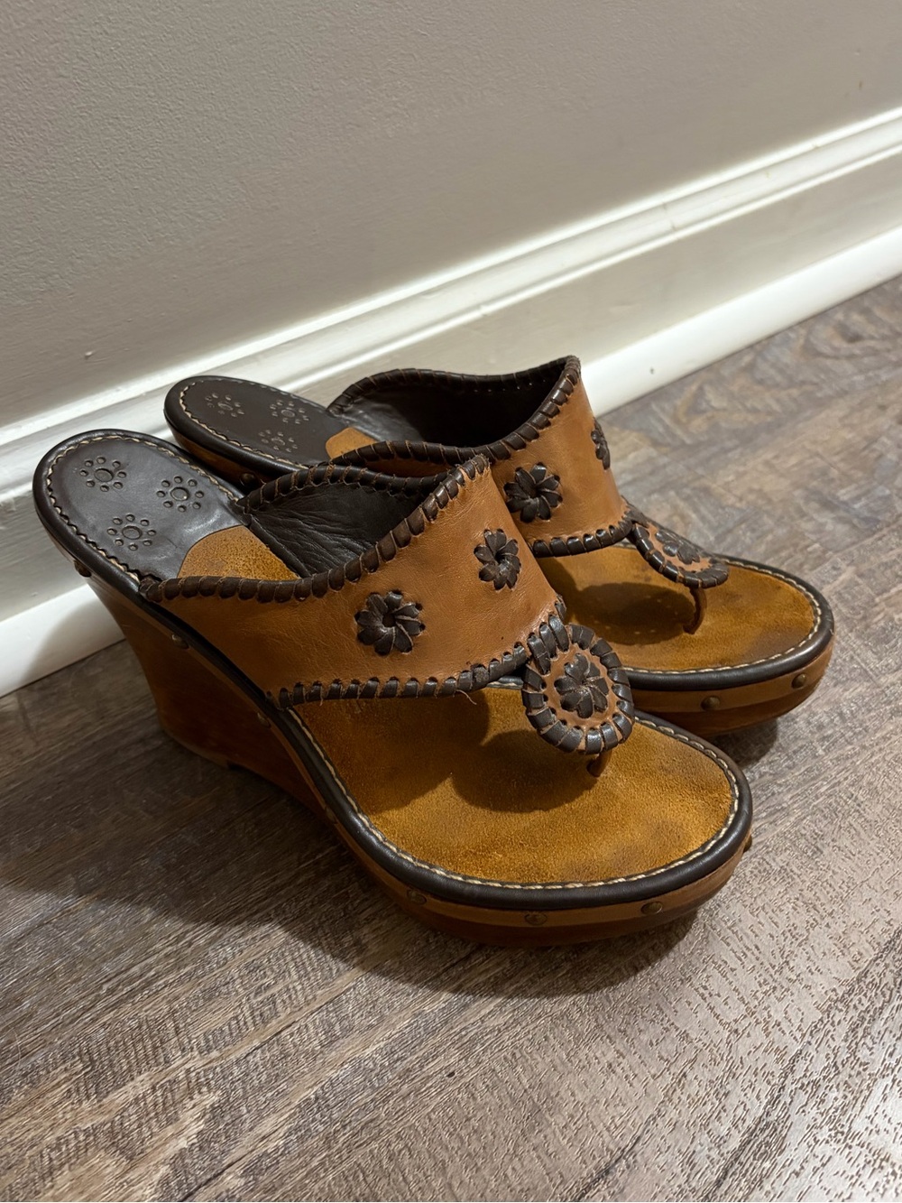 Jack Rogers Women’s Marbella Wedge Sandals size 8